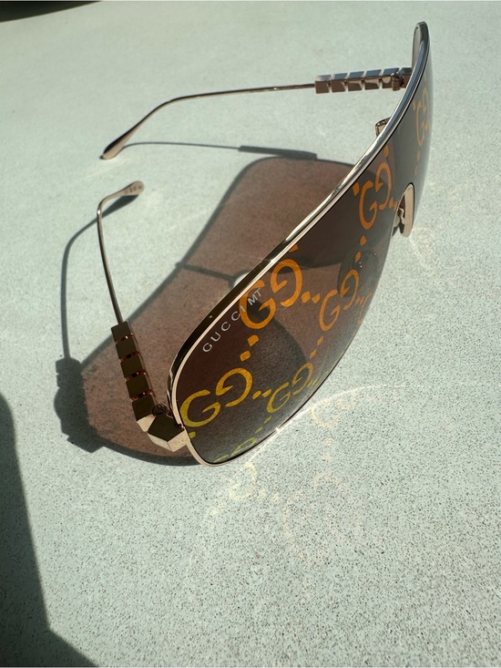Gucci Rose Gold Aviator Sunglasses main image 10